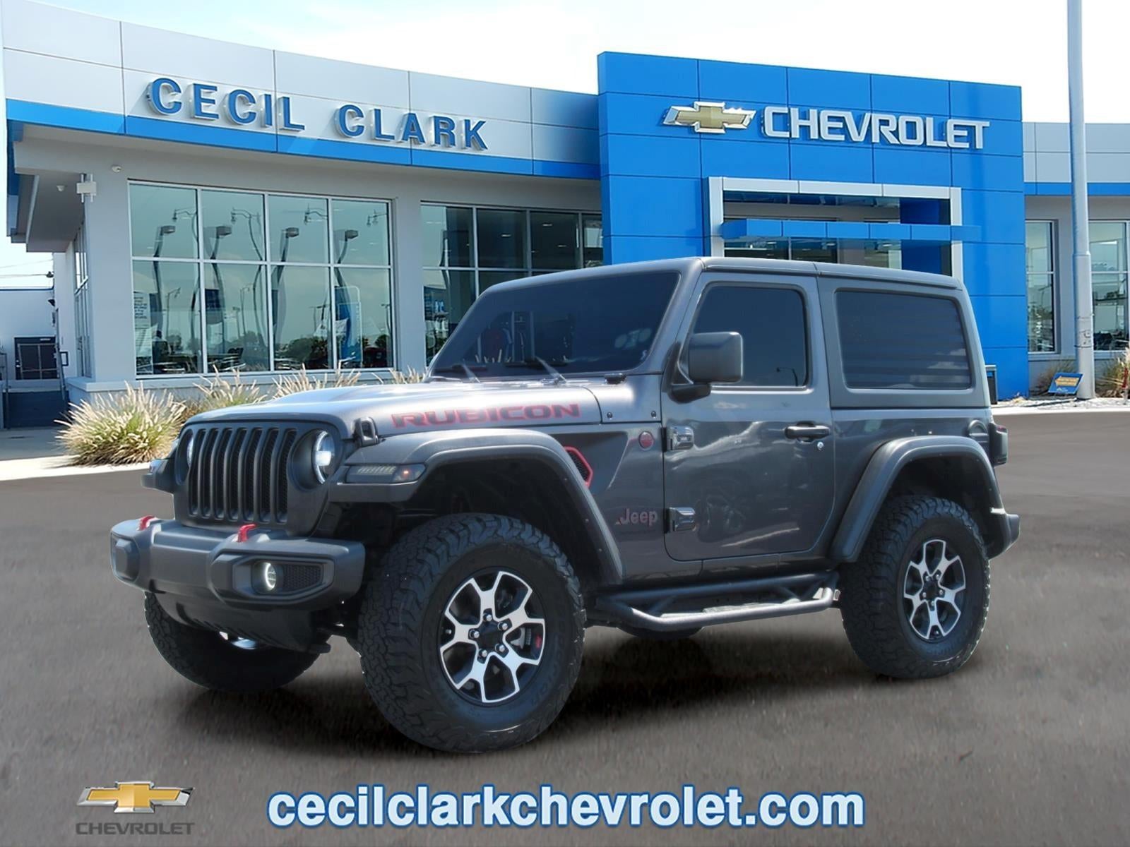 2022 Jeep Wrangler Rubicon 4x4 in Gray — front three-quarter view