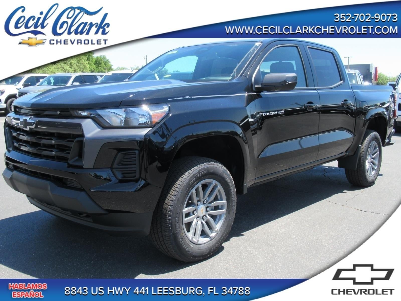 2026 Chevrolet Colorado LT in Black — front three-quarter view