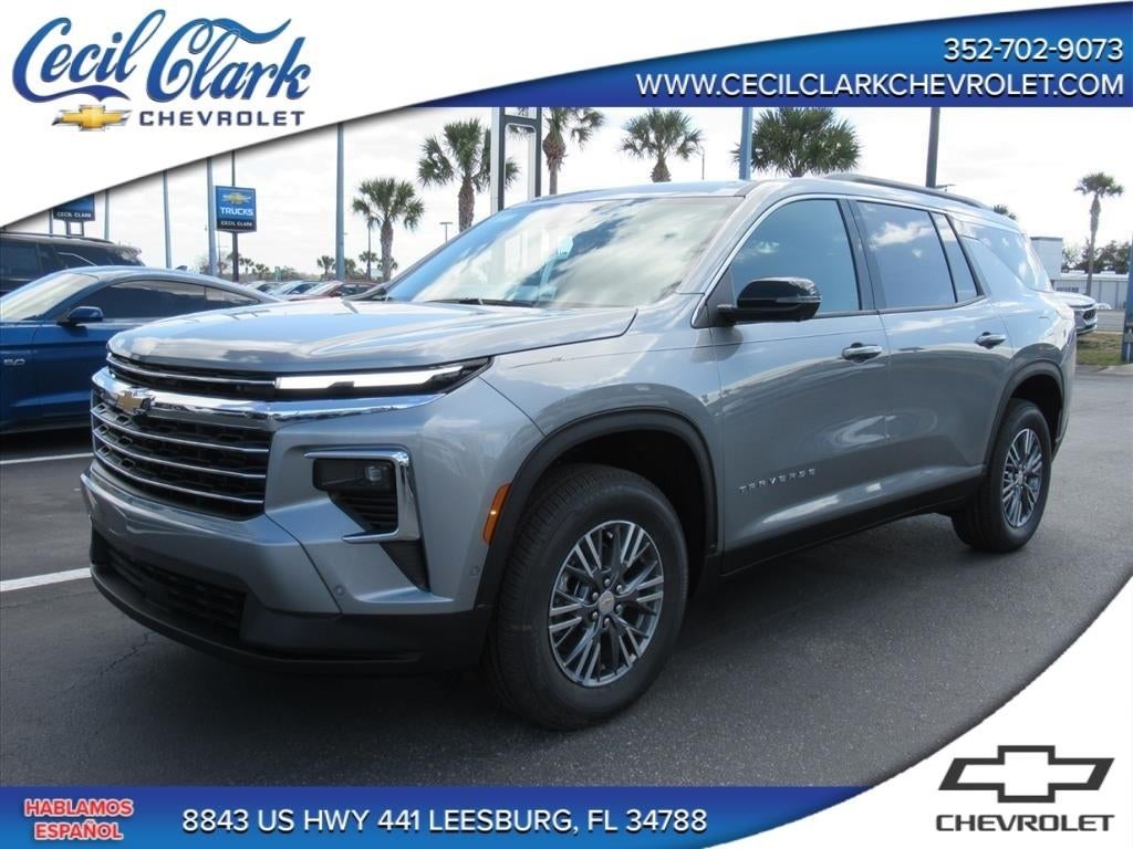 2026 Chevrolet Traverse LT in Sterling Gray Metallic — front three-quarter view