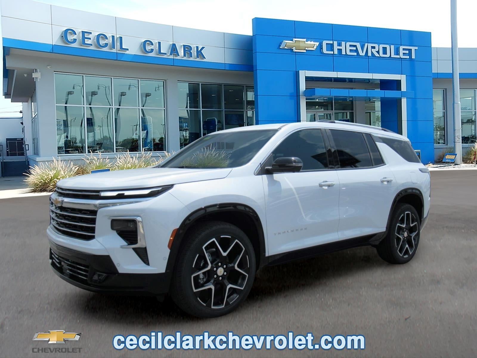 2026 Chevrolet Traverse High Country in Polar White Tricoat — front three-quarter view