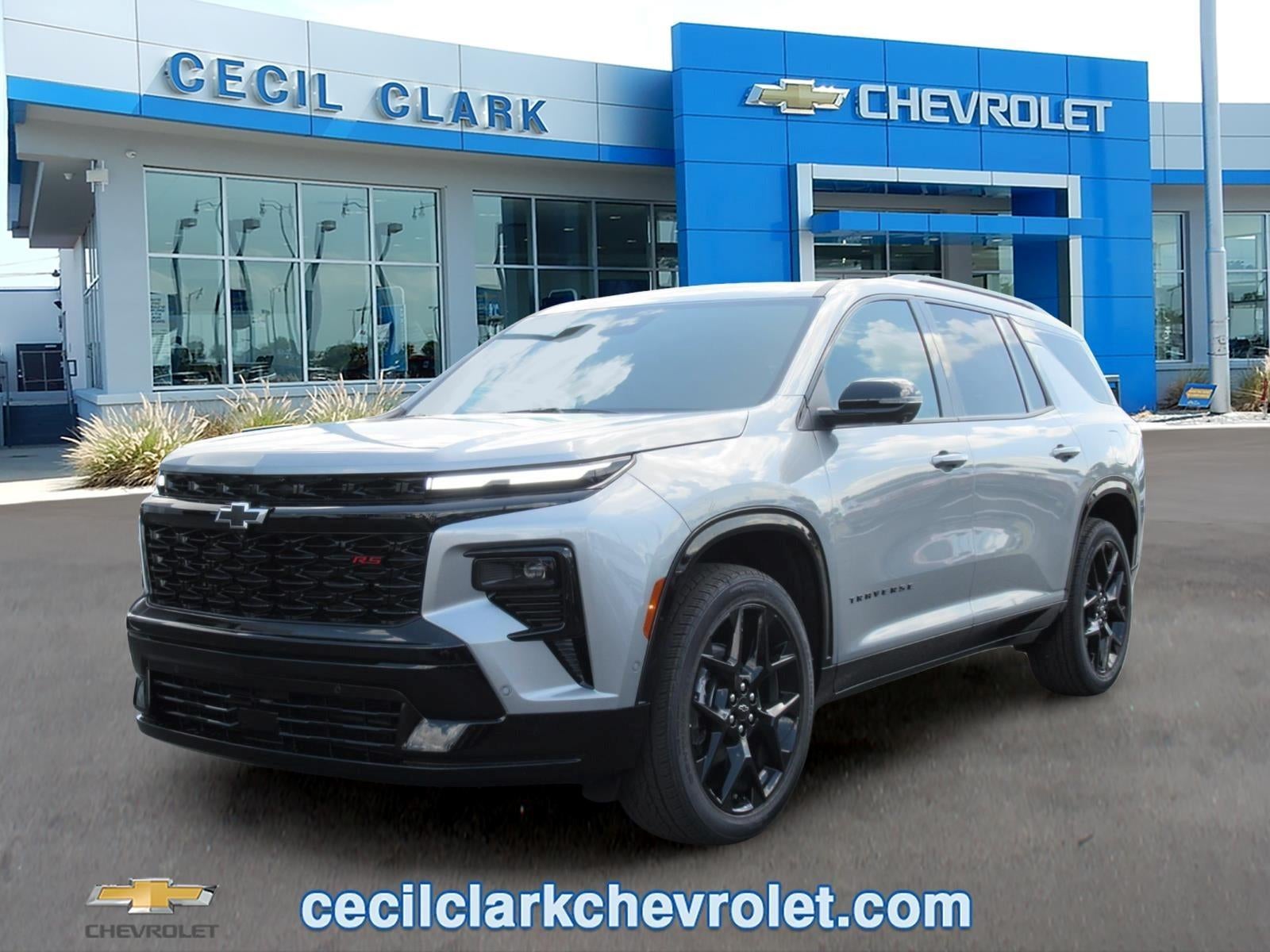 2026 Chevrolet Traverse RS in Sterling Gray Metallic — front three-quarter view