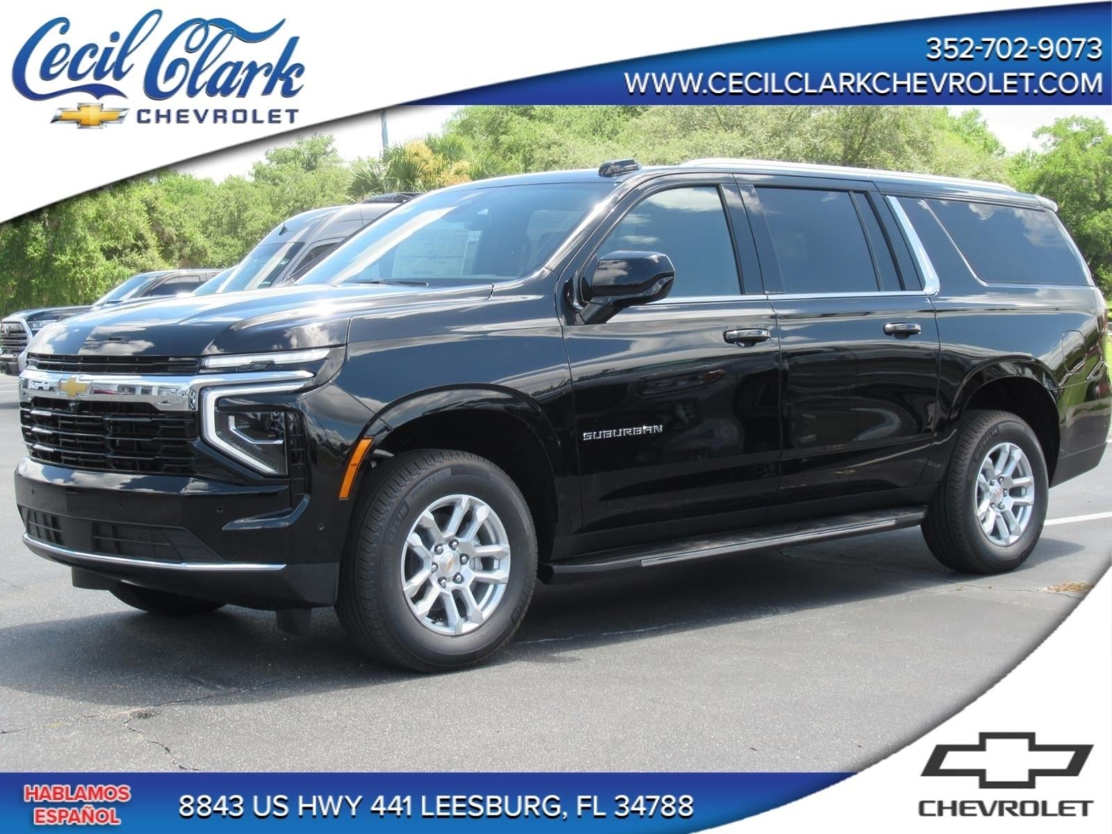 2026 Chevrolet Suburban LS in Black — front three-quarter view