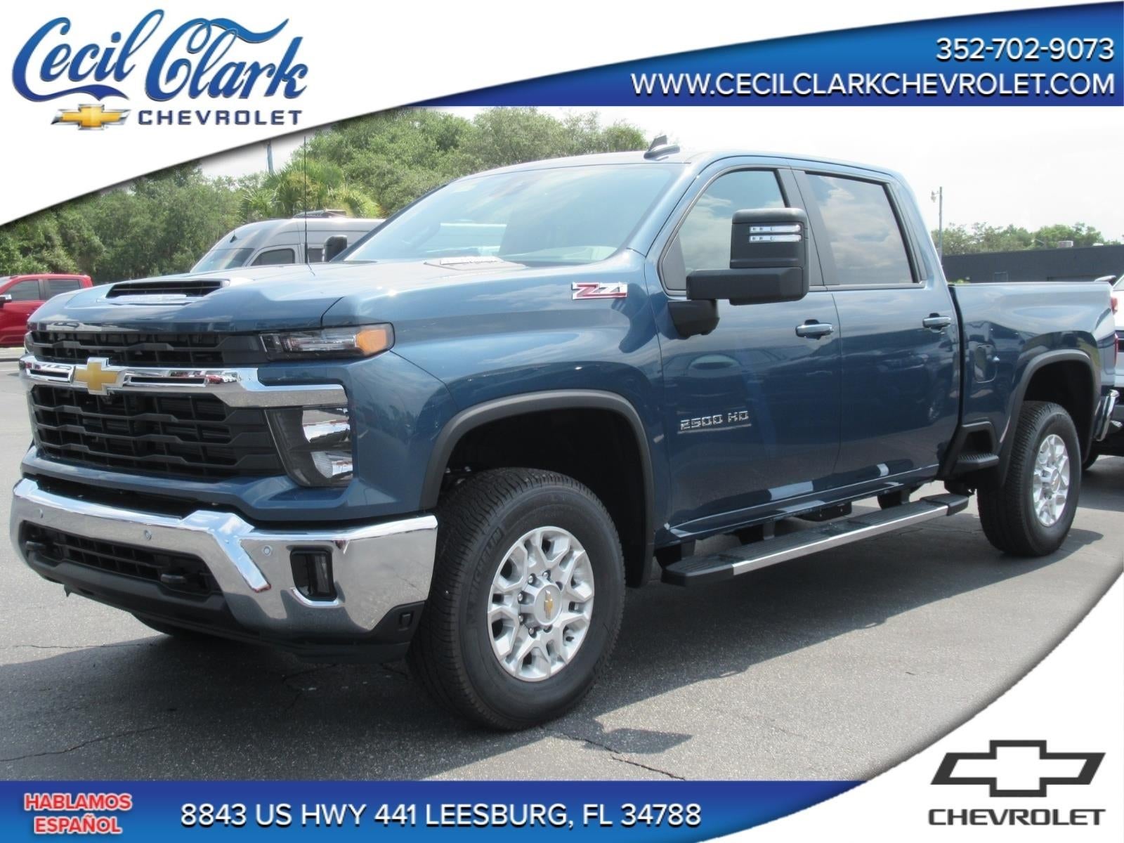 2026 Chevrolet Silverado 2500 HD LT in Lakeshore Blue Metallic — front three-quarter view