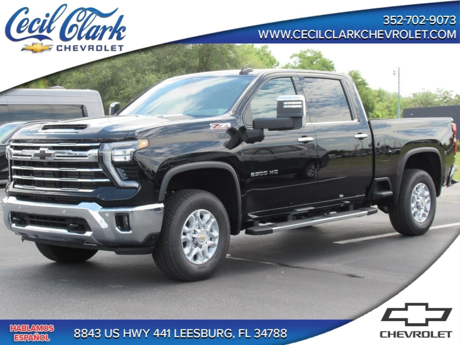2026 Chevrolet Silverado 2500 HD LTZ in Black — front three-quarter view