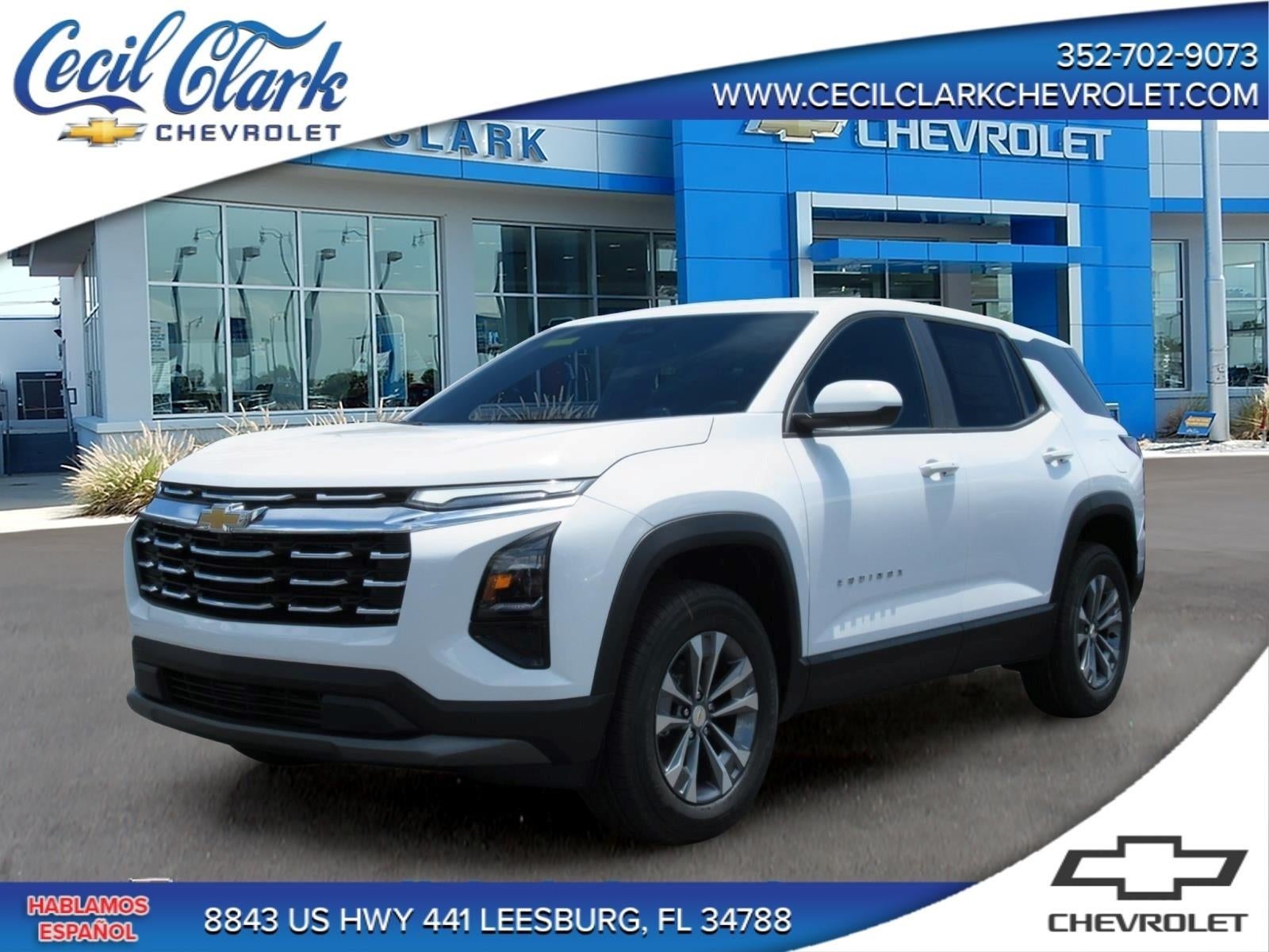 2027 Chevrolet Equinox FWD LT in Summit White — front three-quarter view