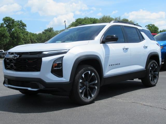 2026 Chevrolet Equinox RS in Polar White Tricoat — front three-quarter view